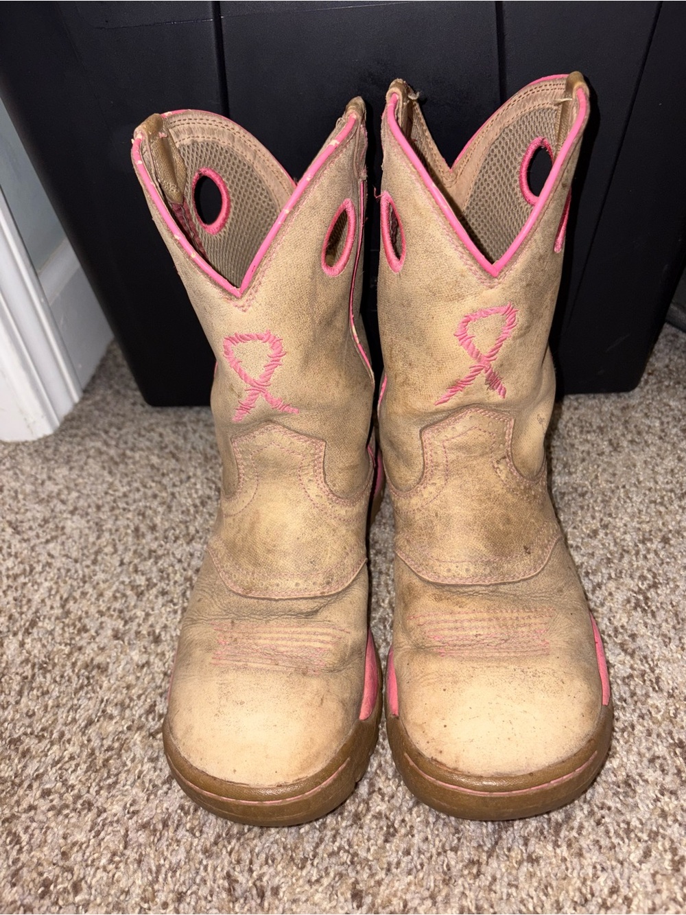 Twisted X Special Edition Pink Bow Pull-On Boots Women’s Size 9 - Picture 3 of 9